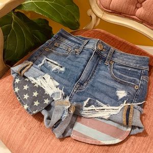 AE Next Level Stretch Hi-Rise Shortie | Size 00